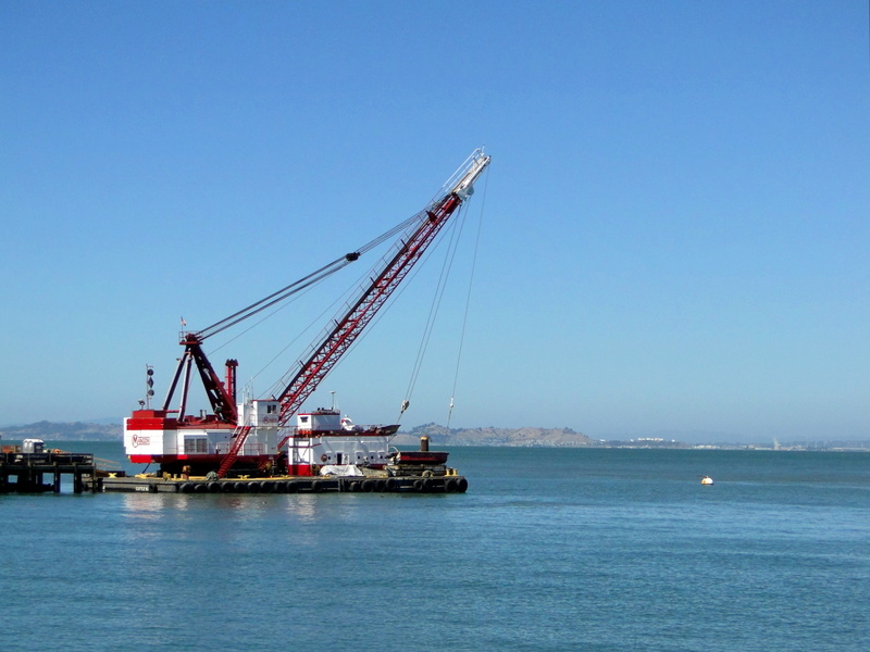 Cargo Ship Docking in San Francisco Bay