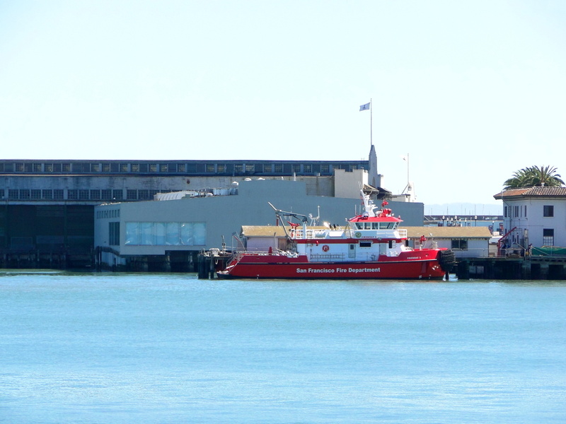 Marine Rescue Boat at Dock in San Francisco