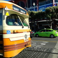 A Classic San Francisco Trolley in Action
