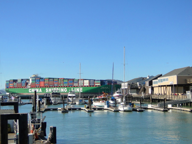 Commercial Shipping Operations at San Francisco Port