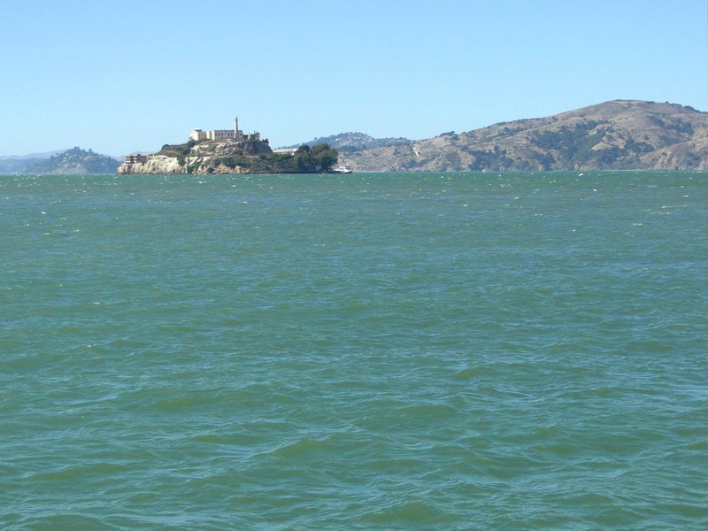 A View of Alcatraz Island from the Ferry