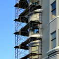 Cityscape with Building Scaffolding