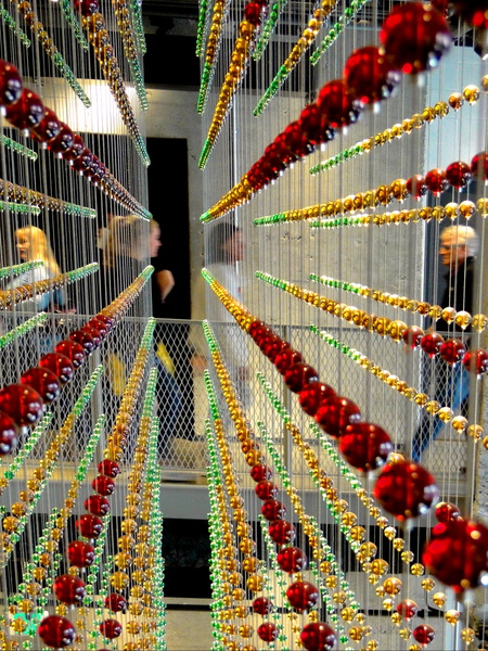 Brightly Lit Christmas Decoration Display
