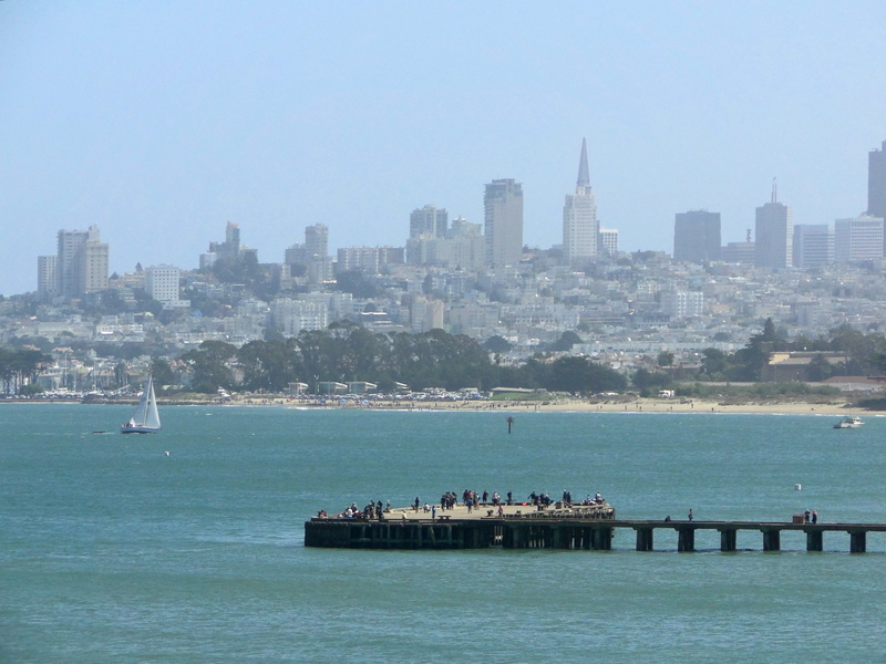Bay Area Pier with San Francisco Skyline in the Background