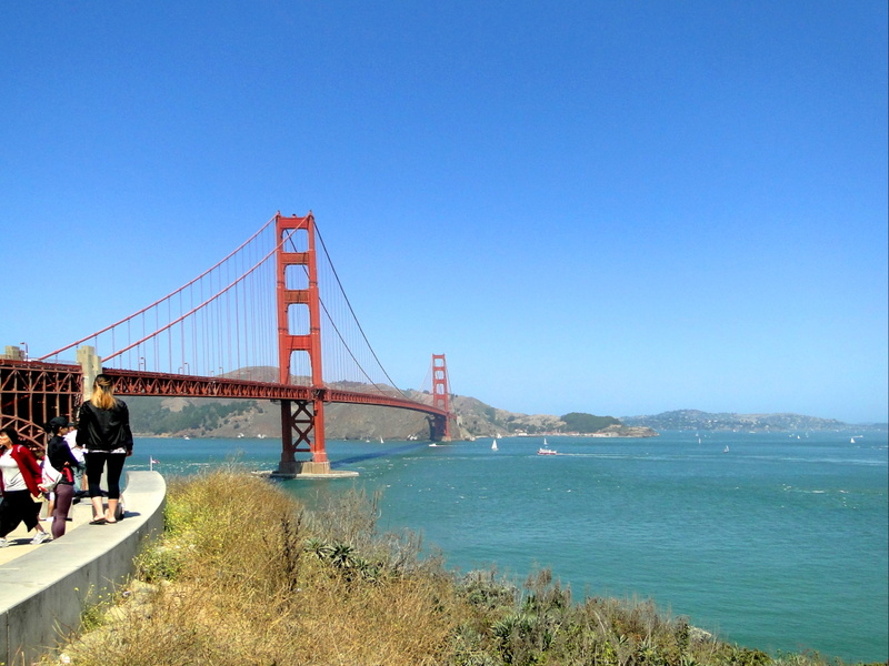 Vista of the Golden Gate Bridge, San Francisco