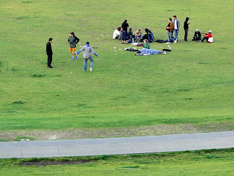 Gathering in an Open Park