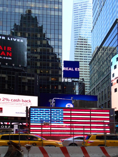 Times Square Construction and Advertisement