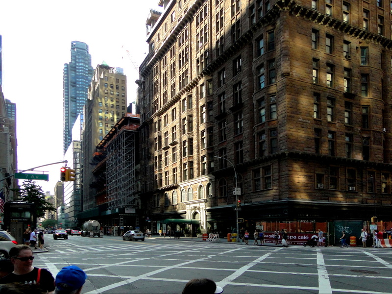 A Vibrant Street Scene in New York City