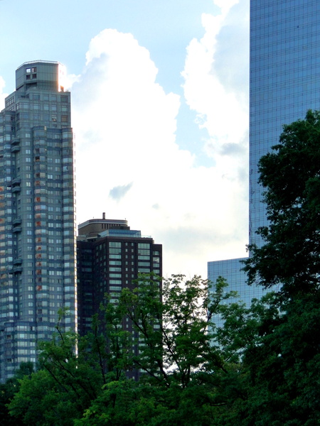 Urban Skyline with Reflection