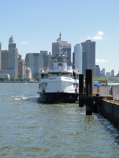 Ferry in New York City Harbor