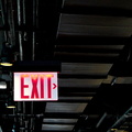 Emergency Exit Sign in a New York City Building