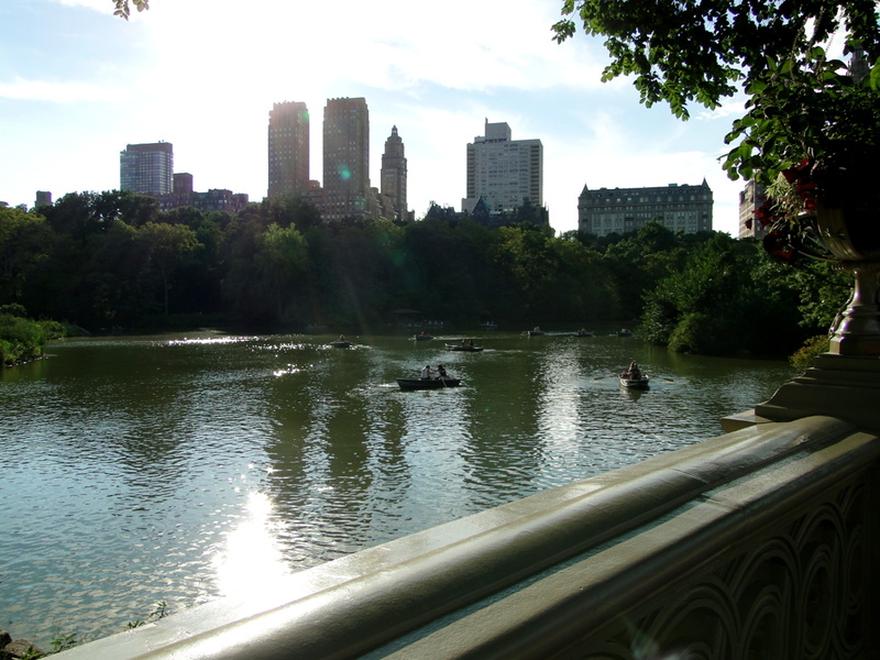 Serene Cityscape: A Stroll by the River