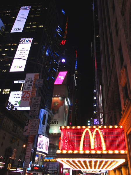 Vibrant Times Square Night Scene