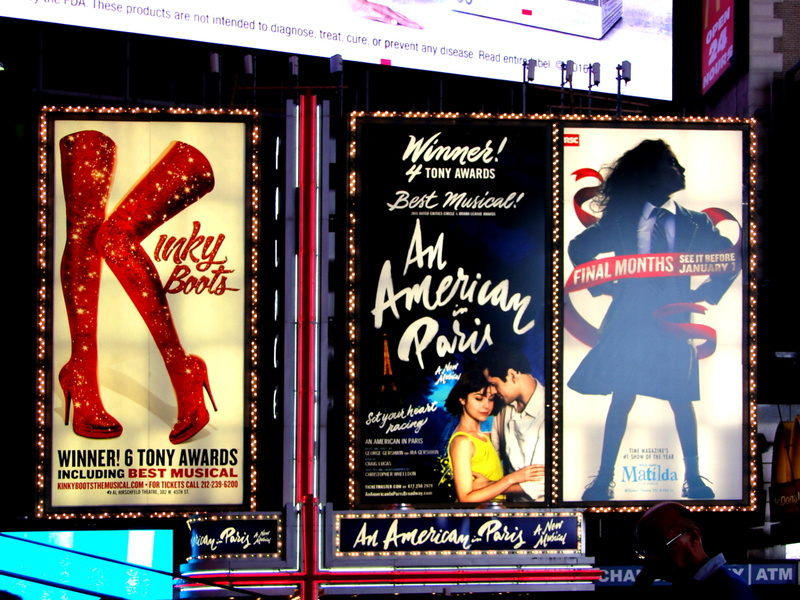 Vibrant Broadway Billboard Advertising Kinky Boots Musical