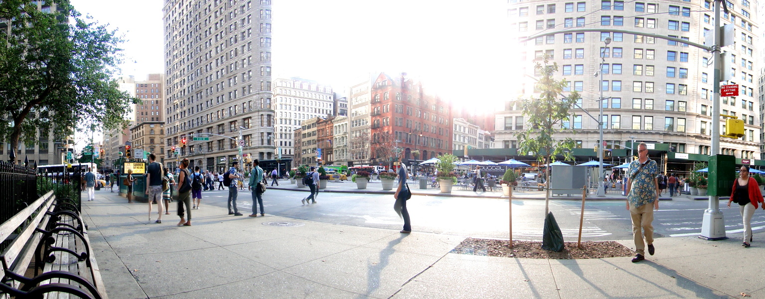 Vibrant New York City Street on a Sunny Day