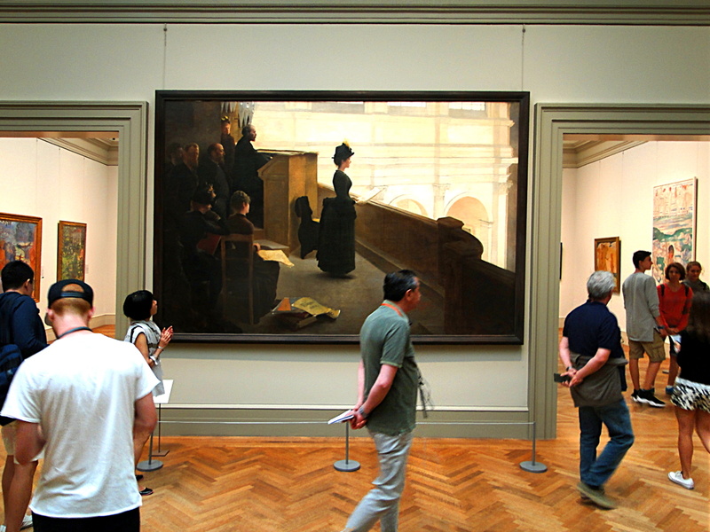 Art Exhibit in Progress at the Museum