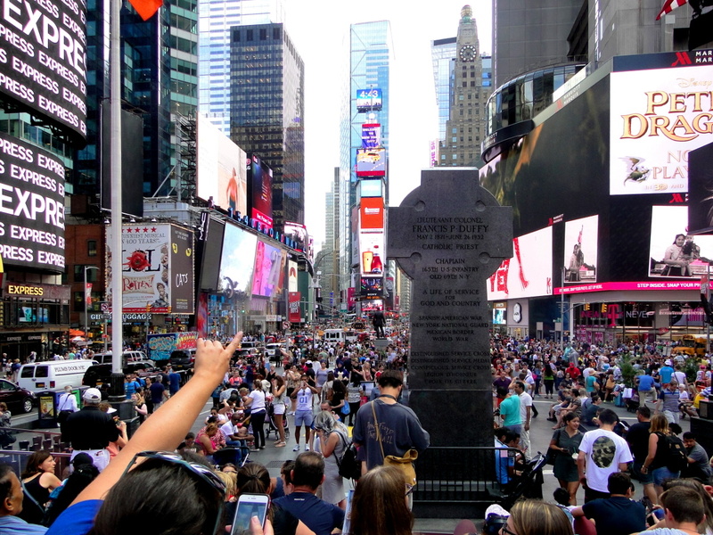 A Vibrant Scene at Times Square, New York City