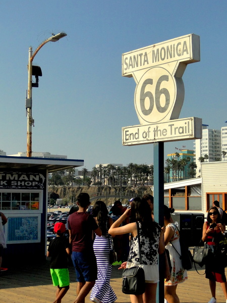 Route 66 Sign at Santa Monica