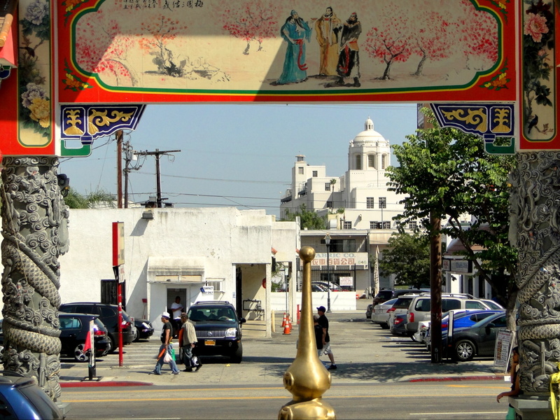 Colorful Asian-Inspired Archway in a U.S. City