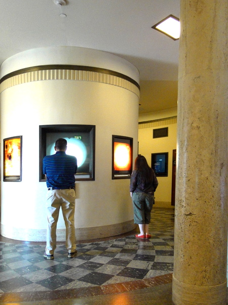 Exploring an Art Exhibit in a Museum
