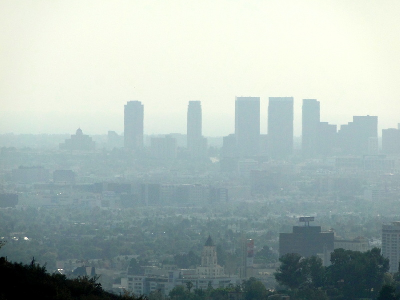 Hazy Los Angeles Skyline