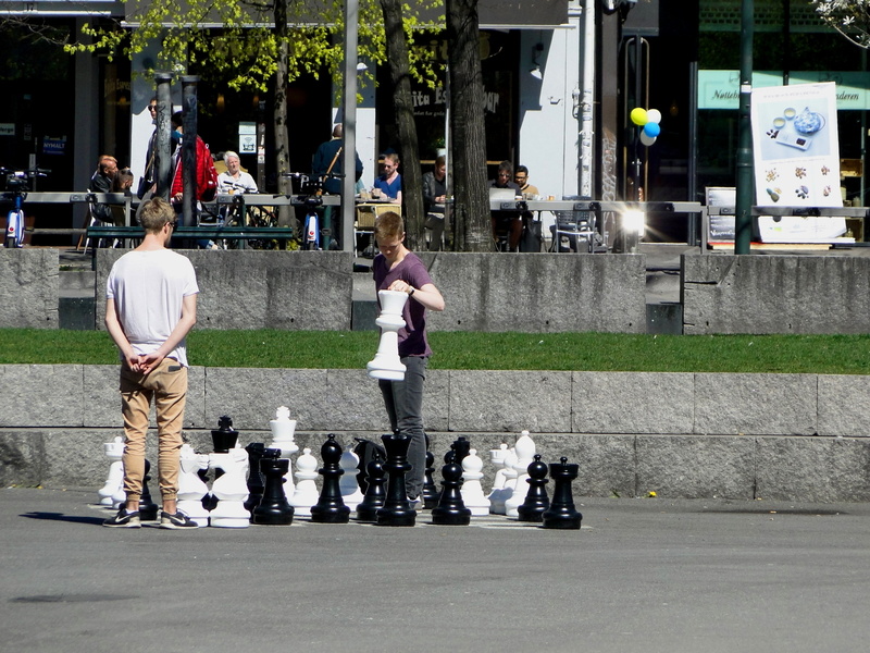 A Game of Chess in an Urban Park