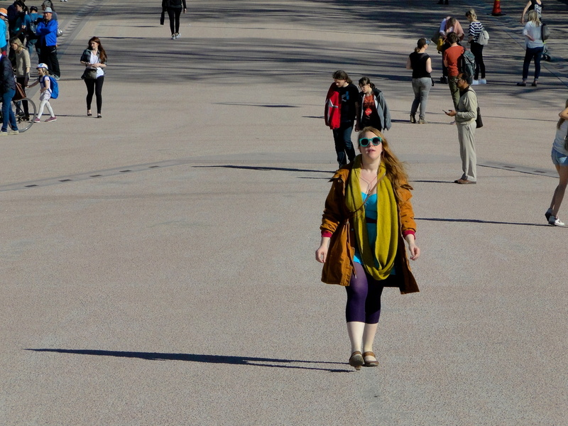 Exploring Oslo: A Moment of Pondering in a Public Square