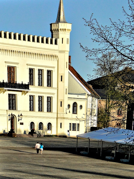 Imposing Historic Building with European Architectural Style