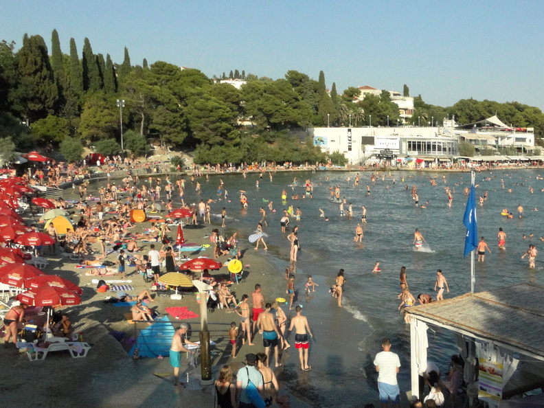 Lively Beach Scene, Split, Croatia