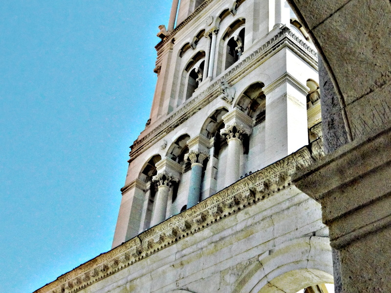 Gothic Church Tower Overlooking Split, Croatia
