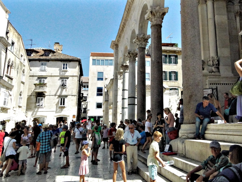 Vibrant Square in Split, Croatia