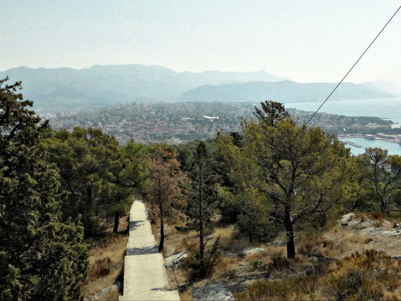 Serene Hiking Trail overlooking a Beautiful Lake in Croatia