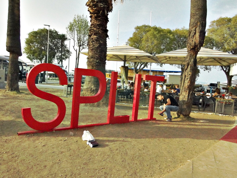 Promotional Sign for Split in Croatia