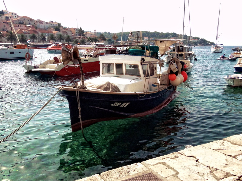 A serene marina in Hvar, Croatia