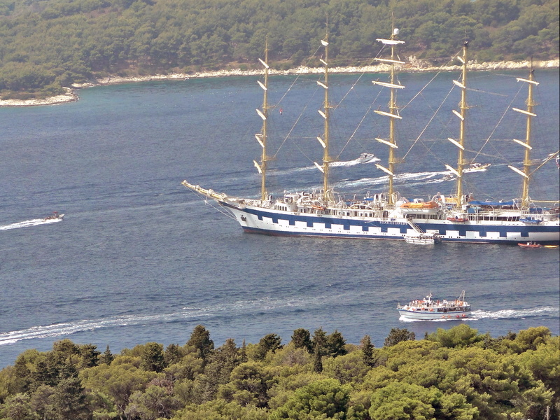 Grand Sailing Ship in Hvar, Croatia