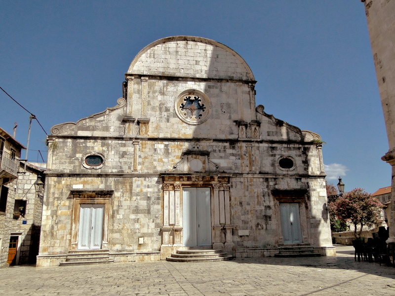 Historic Stone Church in Stari Grad, Croatia