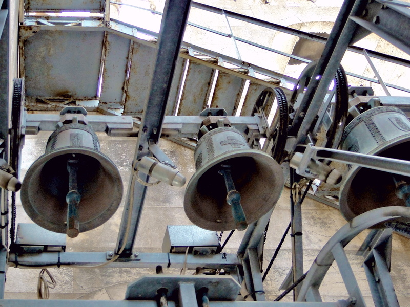 A view from beneath the bell tower