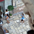 Tourist Sightseeing from a High Vantage Point in Split, Croatia
