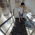 Urban Explorer in Abandoned Split Architecture