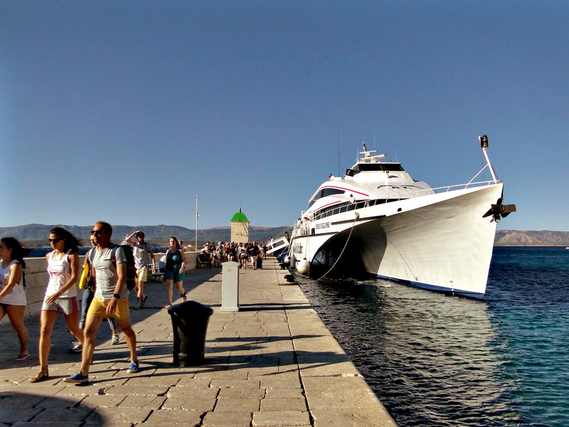 Cruise Ship Docked at a Pier