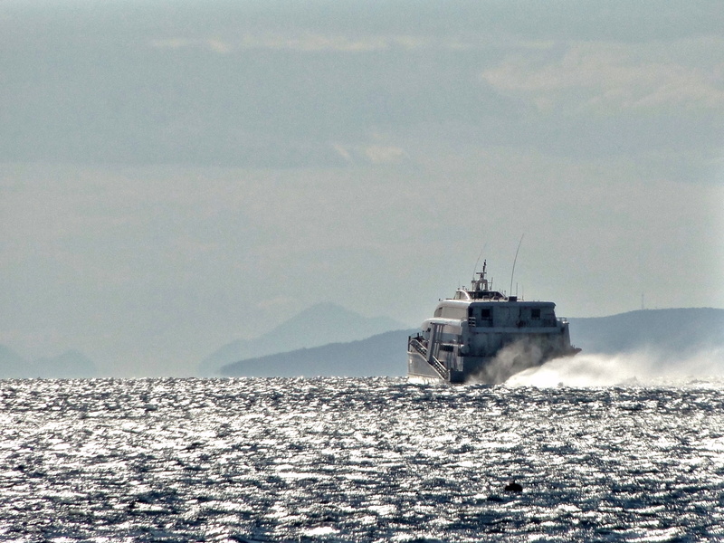 Marine Vessel Cruising on the Open Ocean