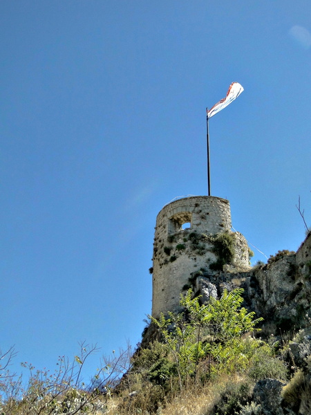 A Tower Standing Over the Hill in Klis, Croatia