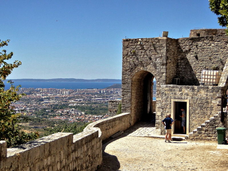 Ancient Fortress Ruin with Coastal View