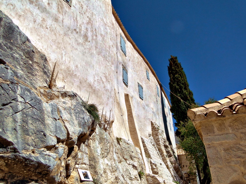 Croatian Village Scene with Historical Buildings