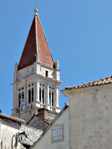 Historic Church Tower in Trogir, Croatia