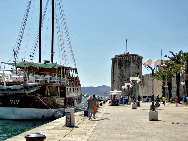 Coastal Scene with Old Town and Boats