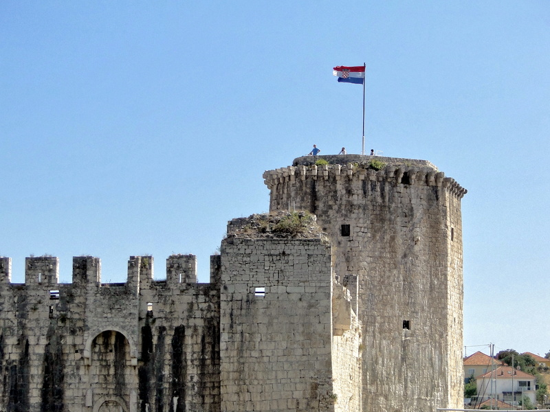 Fortress Wall with Flag