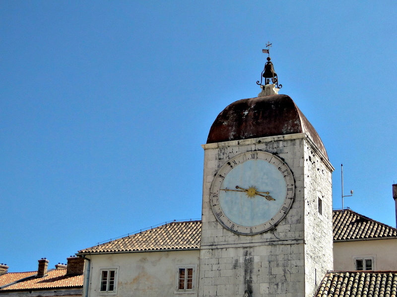 Tower with a Clock in Trogir, Croatia