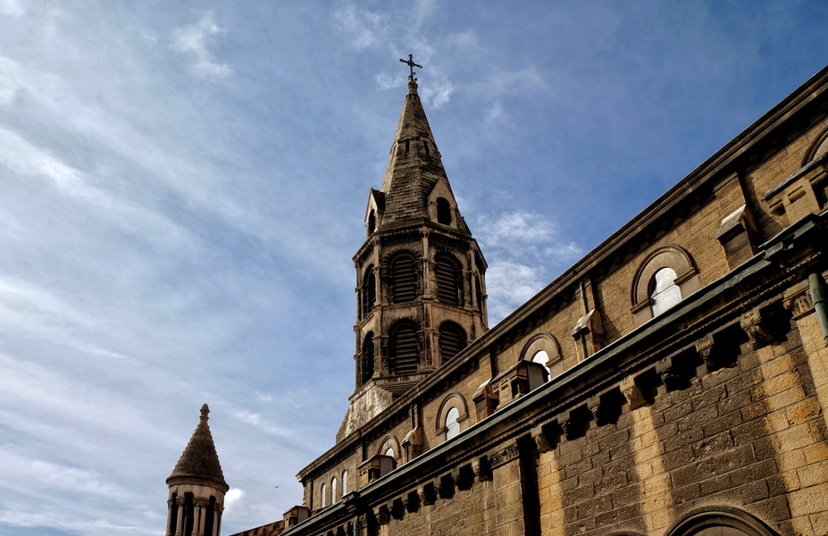 Gothic Church in Lyon, France
