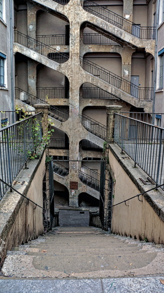 Abandoned Staircase in a European City